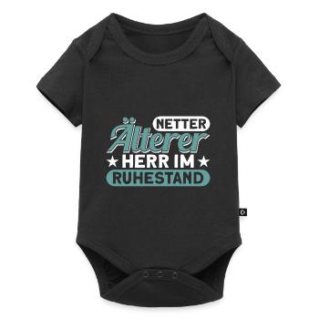 Rente Großvater Rentner 2022 - Baby Premium Kurzarmbody - Schwarz - Vorne