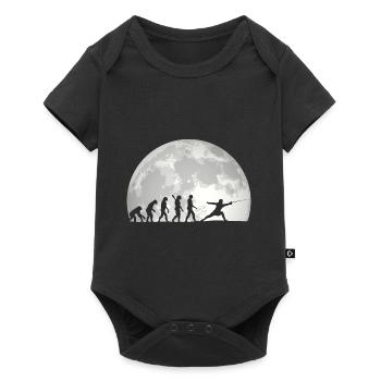 Fencing Evolution Vintage Fencer - Baby Premium short-sleeve bodysuit - black - Front