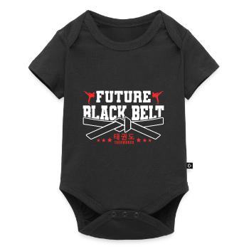 TKD Korean Martial Arts Tae Kwon - Baby Premium Kurzarmbody - Schwarz - Vorne