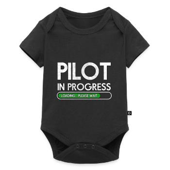 Formation de pilote d’avion I Cadeau - Body à manches courtes Premium Bébé - noir - Devant