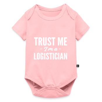 Je suis un cadeau de chauffeur de camion logisticien - Body à manches courtes Premium Bébé - rose - Devant