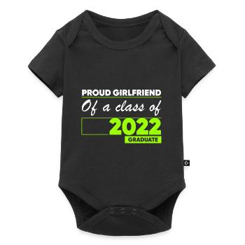 Proud Girlfriend of A Class of 2022 Graduate Gift - Baby Premium short-sleeve bodysuit - black - Front