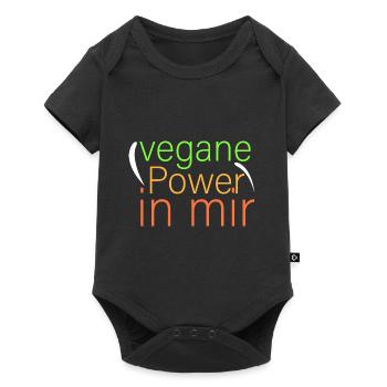 vegane Power in mir - Baby Premium Kurzarmbody - Schwarz - Vorne
