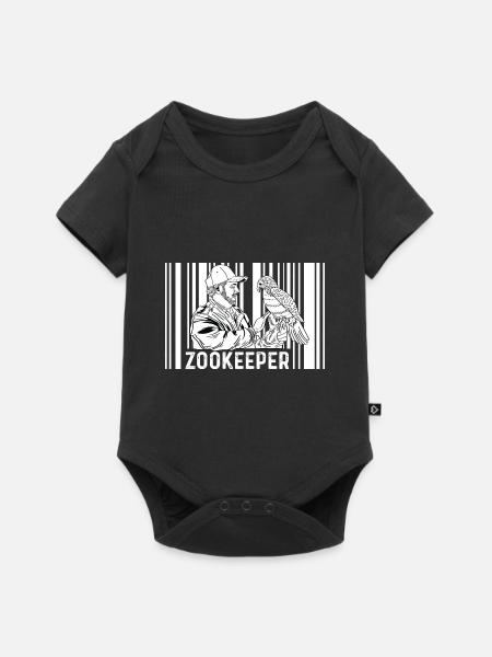 Zookeeper Retro Zoologe Geschenk - Baby Premium Kurzarmbody - Schwarz