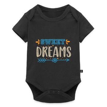 Sweet Dreams - Baby Premium Kurzarmbody - Schwarz - Vorne