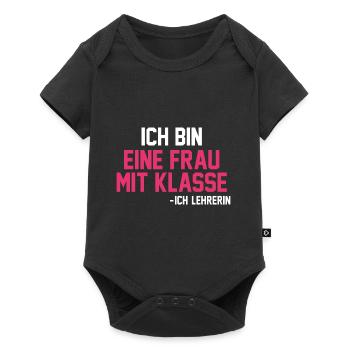Schullehrerin Lehrerin - Baby Premium Kurzarmbody - Schwarz - Vorne