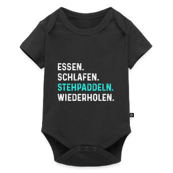 Stand Up Paddeling - Baby Premium Kurzarmbody - Schwarz - Vorne