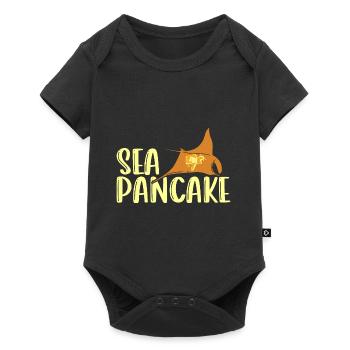 Mantarochen Seepfannkuchen Mantarochen Liebhaber - Baby Premium Kurzarmbody - Schwarz - Vorne