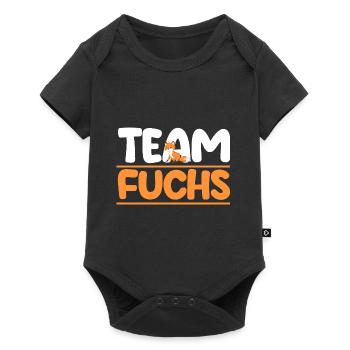 Fuchs - Baby Premium Kurzarmbody - Schwarz - Vorne