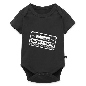 Warning Girls Trip In Progress 2025 - Baby Premium short-sleeve bodysuit - black - Front