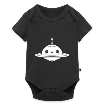 flying saucer - Baby Premium short-sleeve bodysuit - black - Front