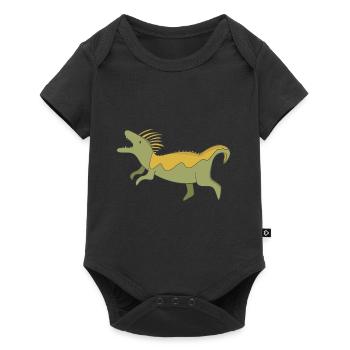 Dinosaures - Body à manches courtes Premium Bébé - noir - Devant
