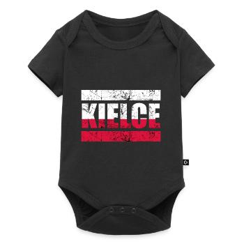 Kielce Polska Poland Gift - Baby Premium short-sleeve bodysuit - black - Front