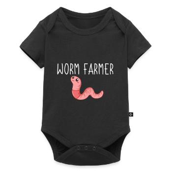 Worm Composting Compost Worm Worm Tea Gardener - Baby Premium short-sleeve bodysuit - black - Front