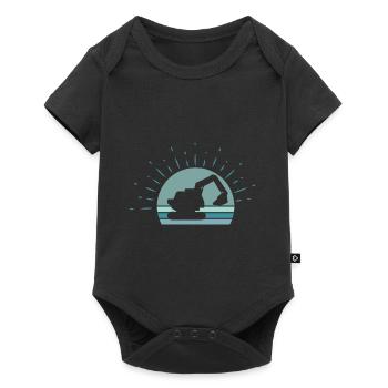 Excavatrice enfants - Body à manches courtes Premium Bébé - noir - Devant