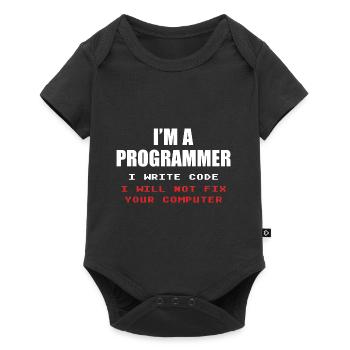 Programmeur Geek Programmeur Programmeur Informatique Codeur L - Body à manches courtes Premium Bébé - noir - Devant