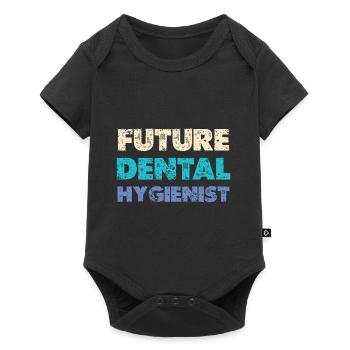 Future dental hygienist lover Dentalas - Baby Premium short-sleeve bodysuit - black - Front