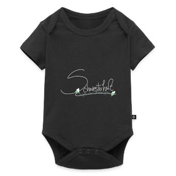Sister Schwester Schwesterherz - Baby Premium Kurzarmbody - Schwarz - Vorne