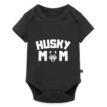 Husky Mama Dogs Pet Mother's Day Gift Husky - Baby Premium short-sleeve bodysuit - black - Front