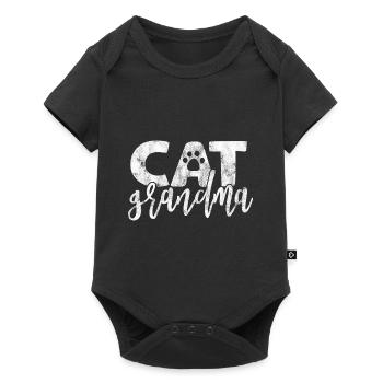Cat Grandma - Funny Cat Sayings - Baby Premium short-sleeve bodysuit - black - Front