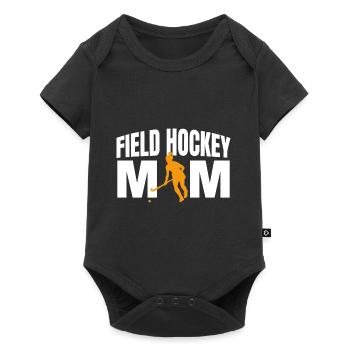 Field Hockey Mom Stick Player Sweeping Goalkeeper - Baby Premium short-sleeve bodysuit - black - Front
