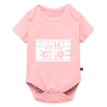 Mountainbike - Baby Premium Kurzarmbody - Rosa - Vorne