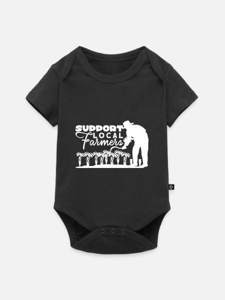 Landwirtschaft - Baby Premium Kurzarmbody - Schwarz