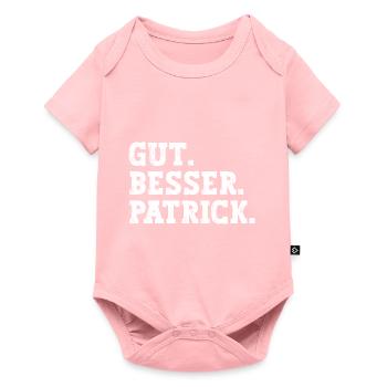 Gut Besser Patrick Lustiger Spruch Name Patrick - Baby Premium Kurzarmbody - Rosa - Vorne