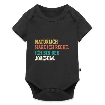 Joachim Lustiger Spruch Vorname Name Joachim - Baby Premium Kurzarmbody - Schwarz - Vorne
