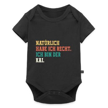 Kai Lustiger Spruch Vorname Name Kai - Baby Premium Kurzarmbody - Schwarz - Vorne
