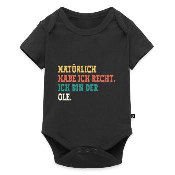 Ole Lustiger Spruch Vorname Name Ole - Baby Premium Kurzarmbody - Schwarz - Vorne