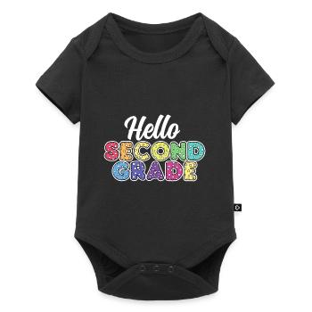 Teacher Hello Second Grade - Baby Premium short-sleeve bodysuit - black - Front