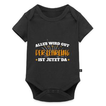 Alles wird gut, der Lehrling ist jetzt da! - Baby Premium Kurzarmbody - Schwarz - Vorne