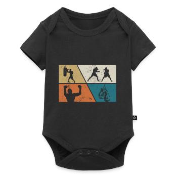 Boxing - Baby Premium short-sleeve bodysuit - black - Front