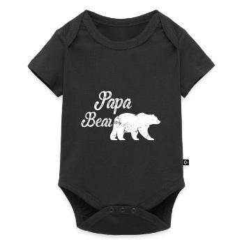 Papa Bear Papa Bear Father's Day - Baby Premium short-sleeve bodysuit - black - Front