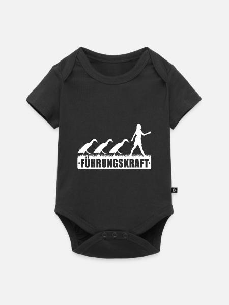 Laufenten Zucht Laufente Garten Enten Spazieren - Baby Premium Kurzarmbody - Schwarz