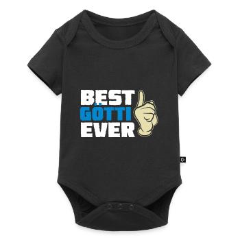 Best Götti Ever Götti - Baby Premium Kurzarmbody - Schwarz - Vorne