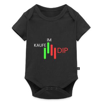 Kaufe im Dip - Baby Premium Kurzarmbody - Schwarz - Vorne