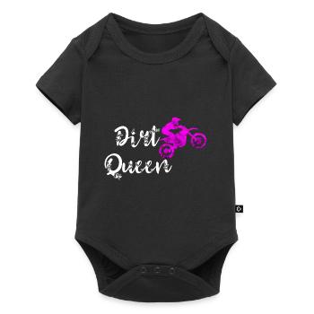 Motocross Bike Offroad Motorcycle Biker - Baby Premium Kurzarmbody - Schwarz - Vorne