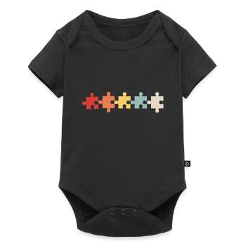 Roi du Puzzle - Body à manches courtes Premium Bébé - noir - Devant