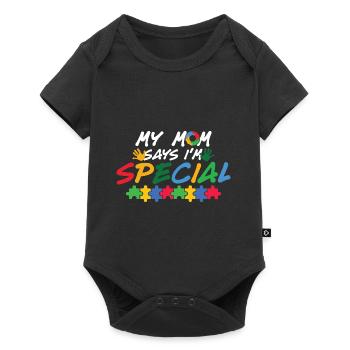 Mouvement d’éducation spéciale de sensibilisation à l’autisme Gesc - Body à manches courtes Premium Bébé - noir - Devant