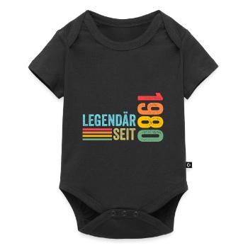 43 Jahre Geburtstag Jahrgang 1980 - Baby Premium Kurzarmbody - Schwarz - Vorne