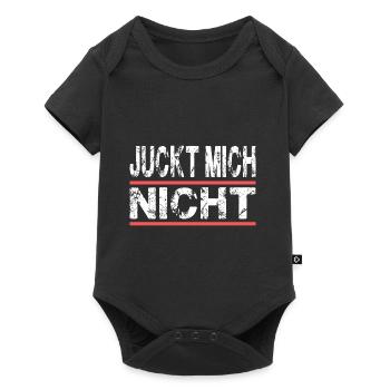 Juckt Mich Nicht für Männer und Fauen - Baby Premium Kurzarmbody - Schwarz - Vorne