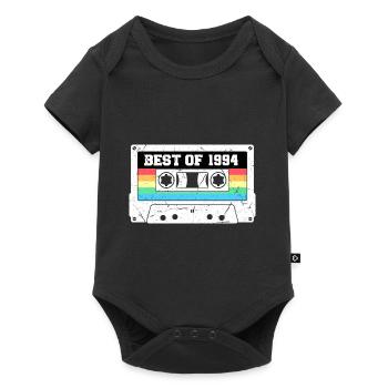 30th Birthday 1994 Vintage Retro Cassette Tape - Baby Premium short-sleeve bodysuit - black - Front