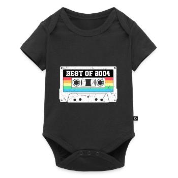 20th Birthday 2004 Vintage Retro Cassette Tape - Baby Premium short-sleeve bodysuit - black - Front