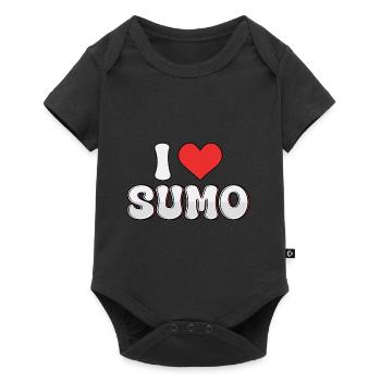 J’adore le sumo - Body à manches courtes Premium Bébé - noir - Devant