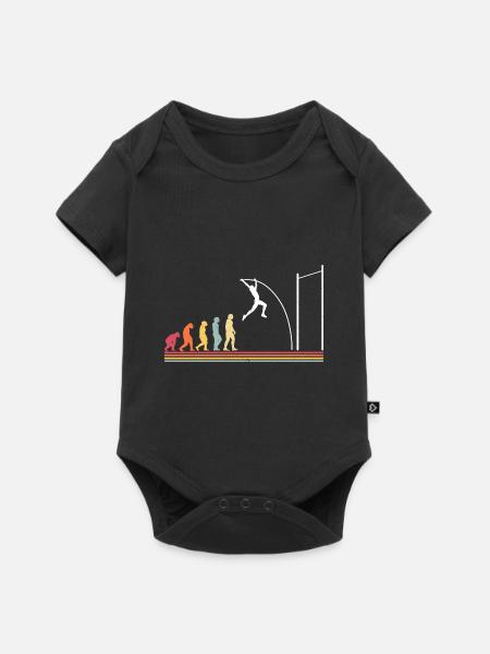 Stabhochspringer-Geschenk - Baby Premium Kurzarmbody - Schwarz