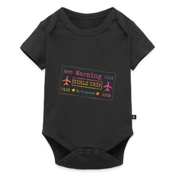 Attention Girls Trip en cours - Body à manches courtes Premium Bébé - noir - Devant