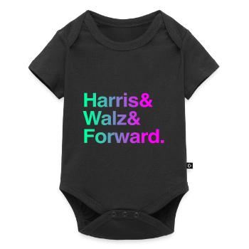Kamala Harris & Tim Walz 2024 Support Shirt - Baby Premium short-sleeve bodysuit - black - Front