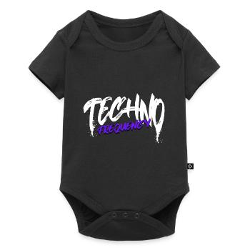 Techno - Baby Premium short-sleeve bodysuit - black - Front